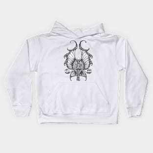 Fairy skeletons surrealist tattoo. Kids Hoodie